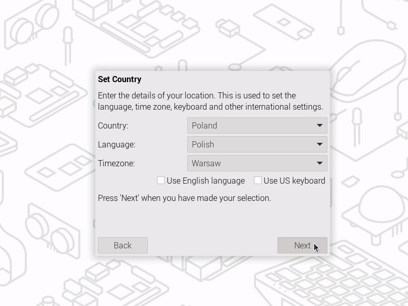 Raspberry Pi 5 pierwsze uruchomienie systemu